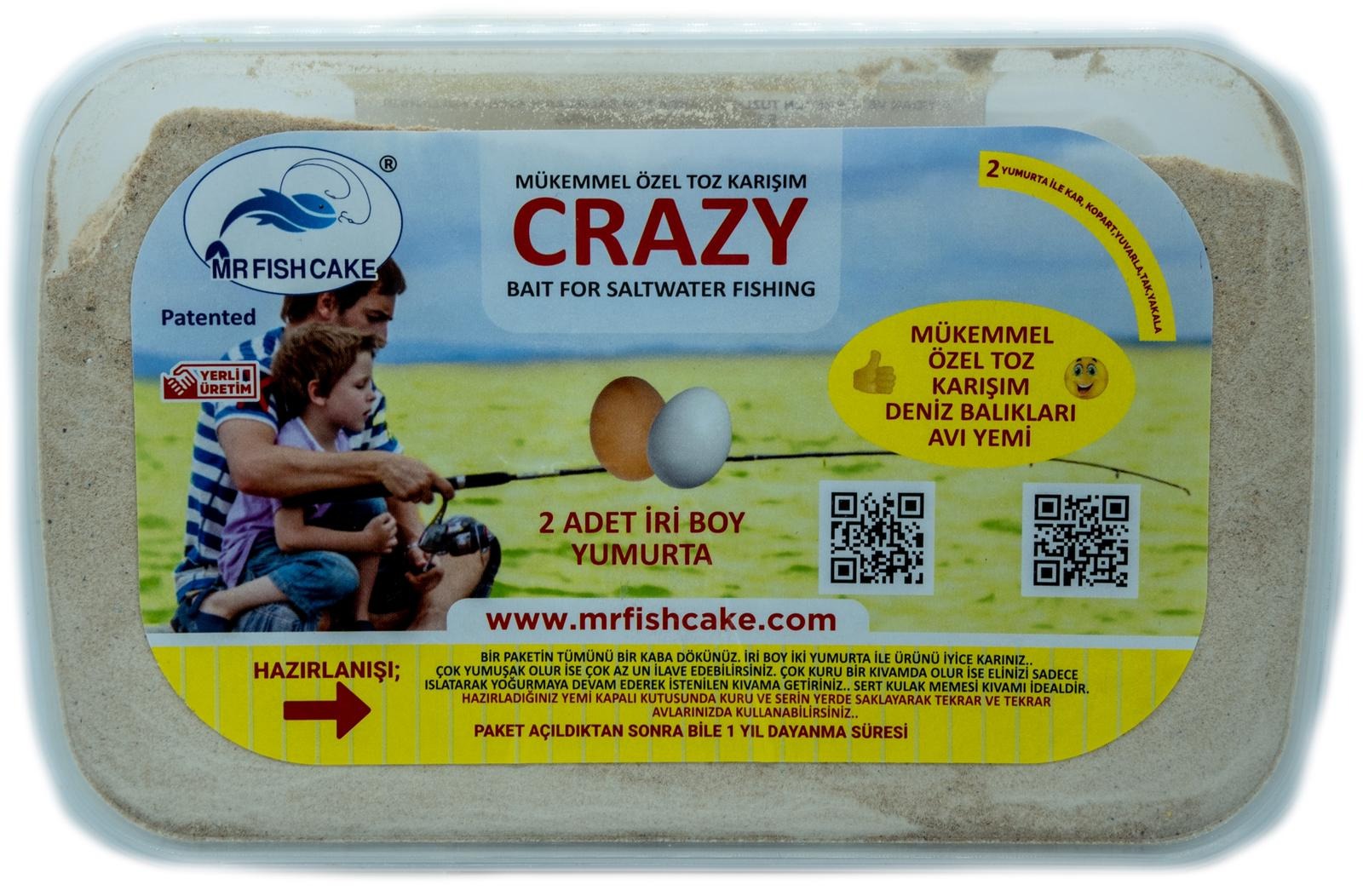 Crazy Özel Toz Karışım Deniz Av Yemi 220gr