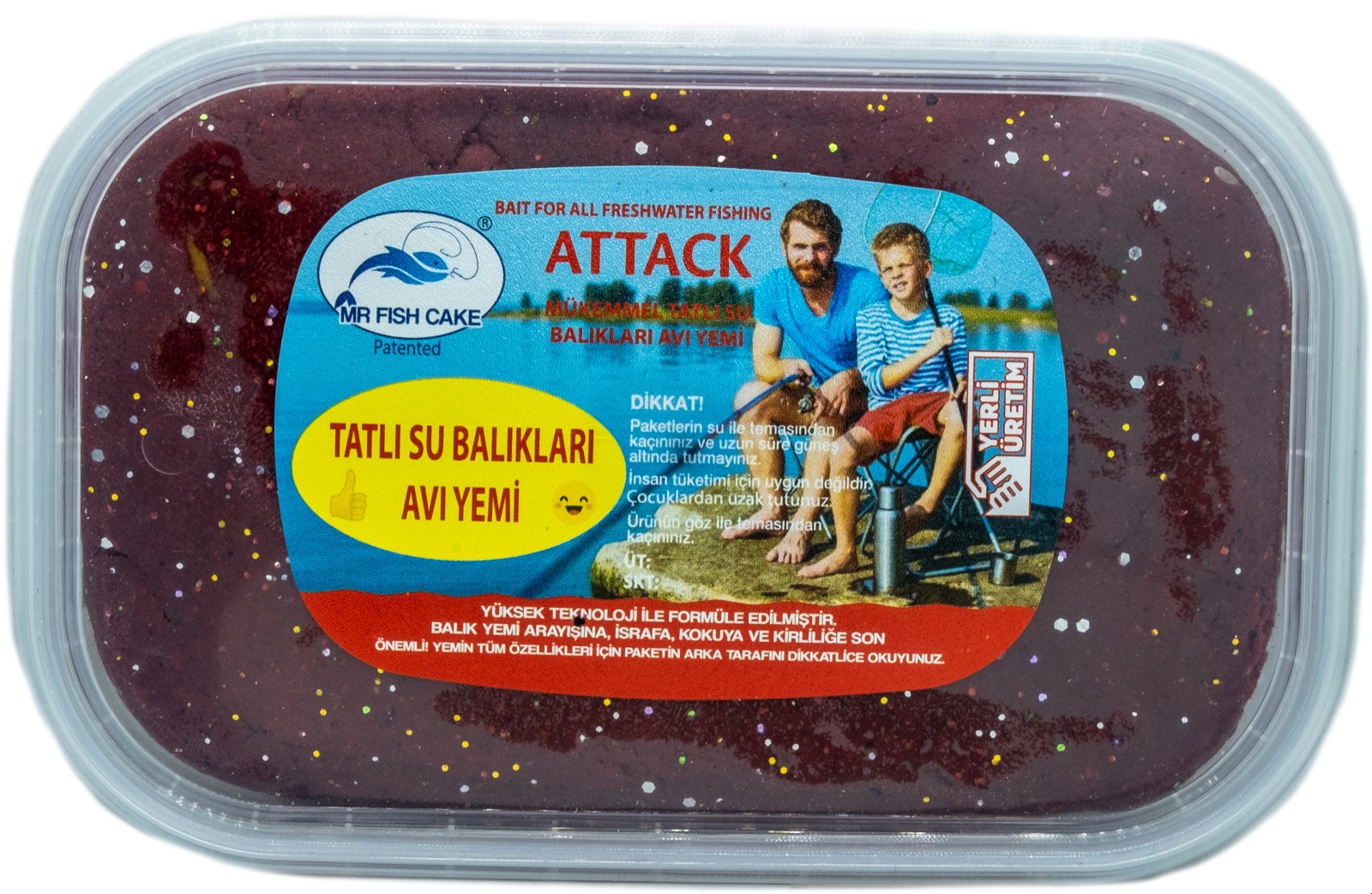 MR FİSH CAKE Attack Tatlı Su Balıkları Için Özel Toz Karışım Av Yemi (220 Gr)